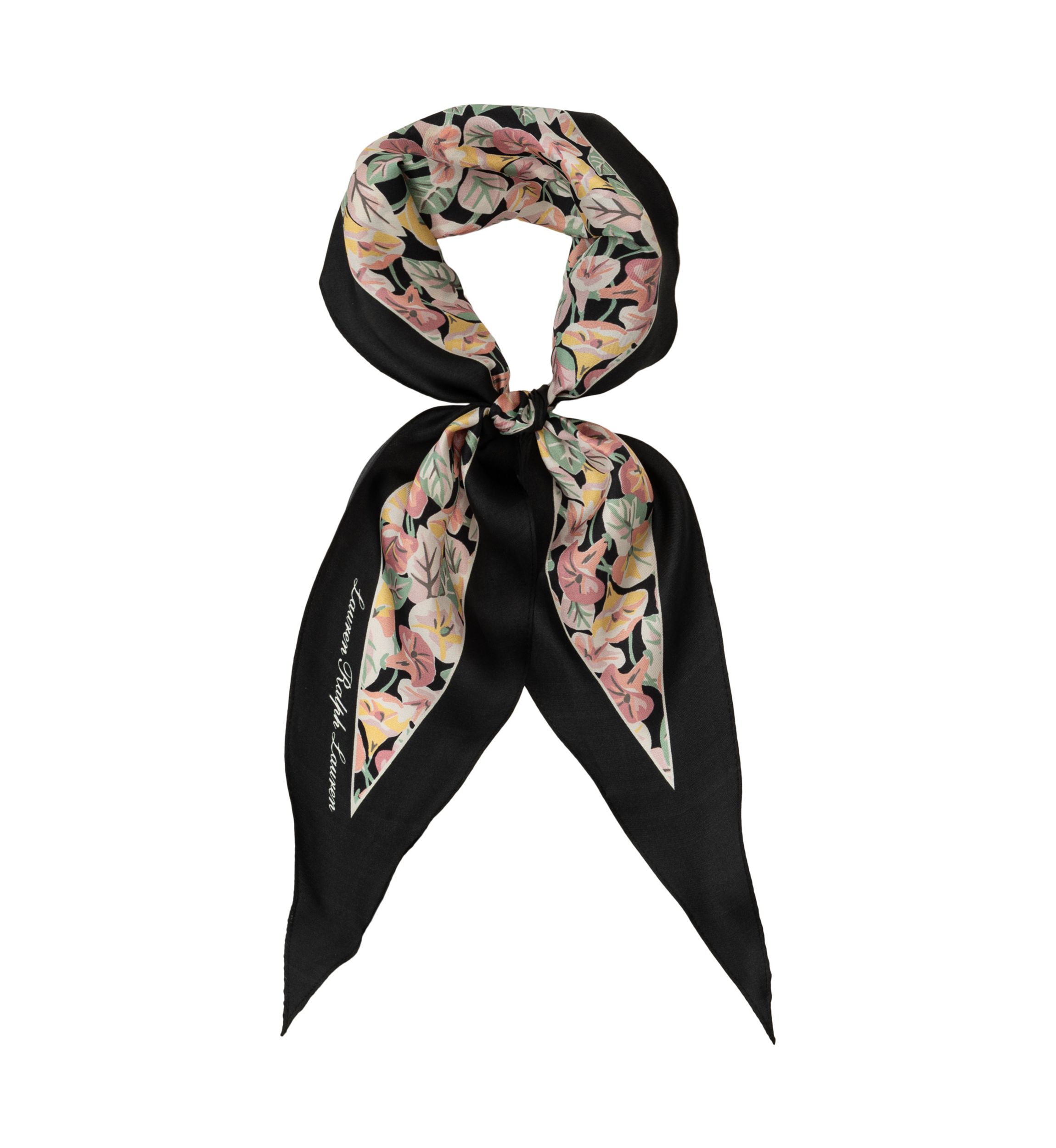 Small Floral Diamond Scarf 