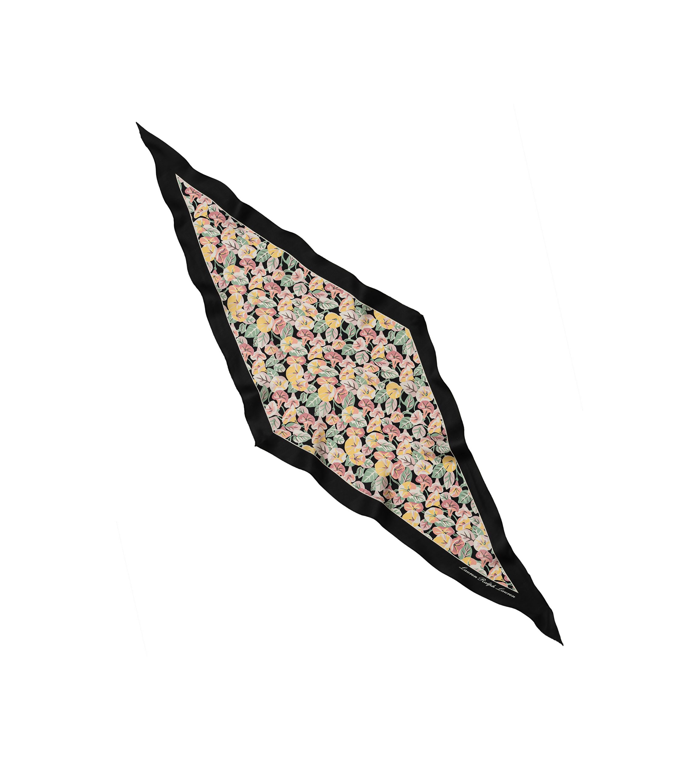 Small Floral Diamond Scarf 
