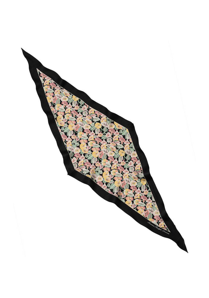 Small Floral Diamond Scarf 