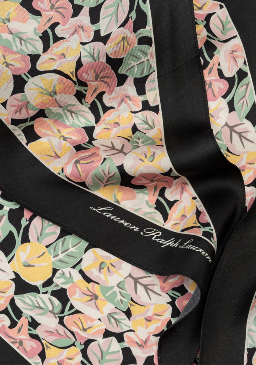 Small Floral Diamond Scarf 