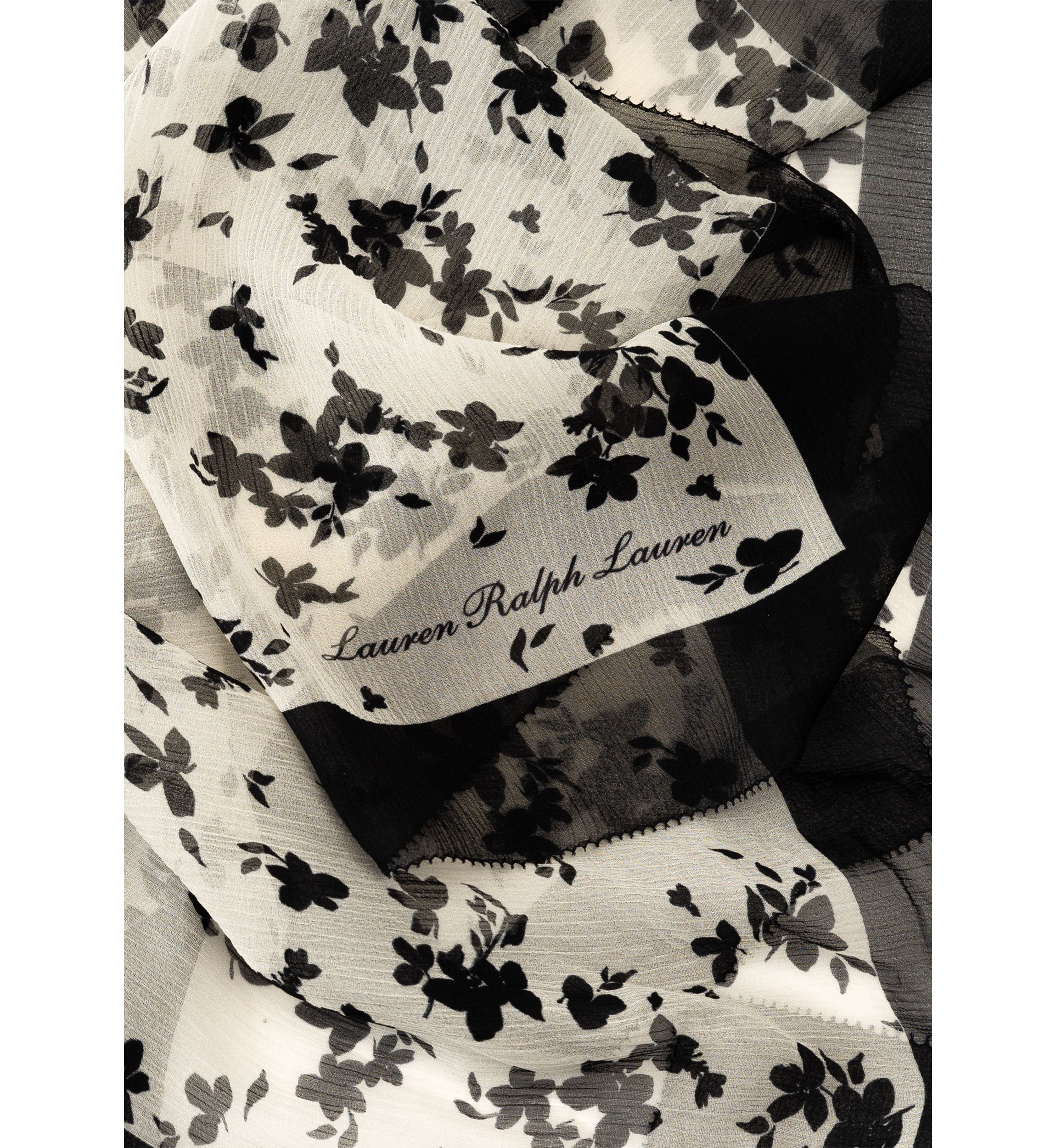Contrast Floral Square Scarf