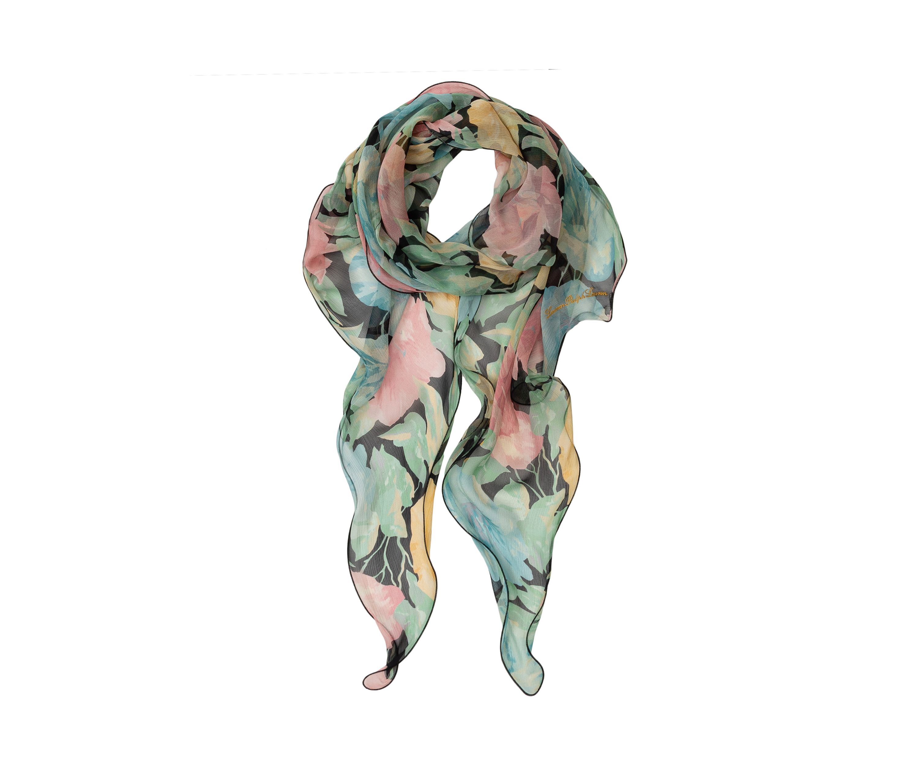 Spring Floral Wavy Wrap