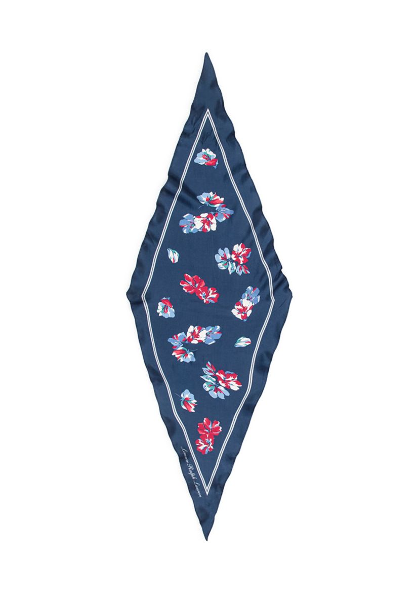 Floral Small Diamond Scarf