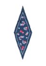 Floral Small Diamond Scarf