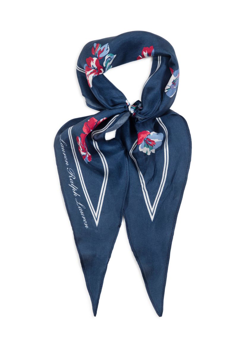 Floral Small Diamond Scarf