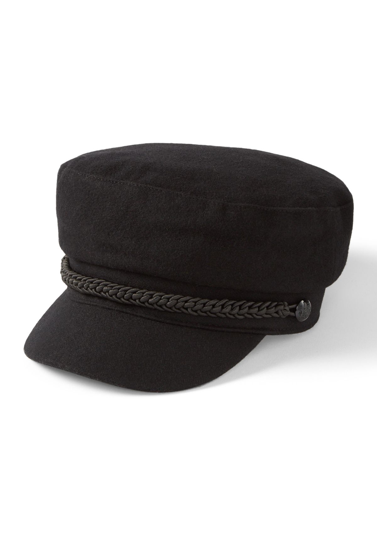 wool brim cap