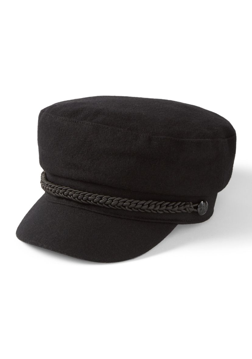 wool brim cap