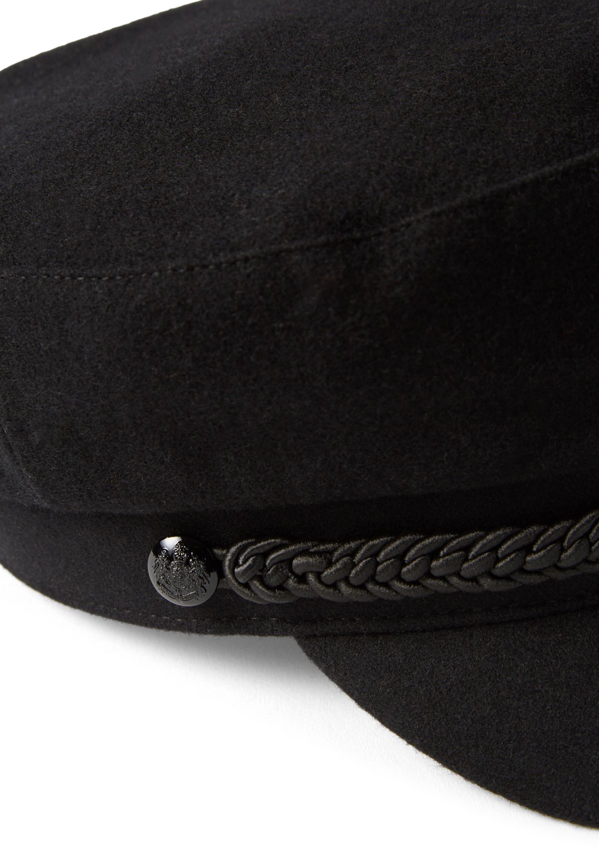 wool brim cap