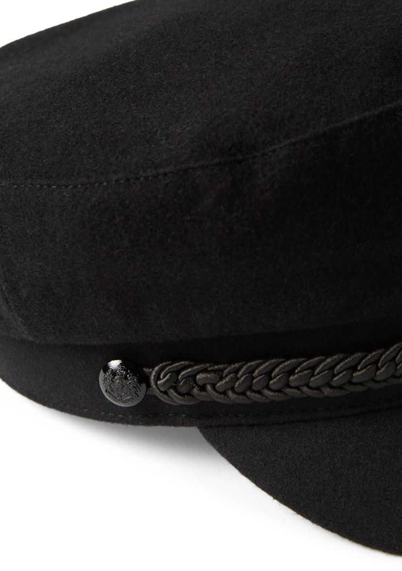 wool brim cap