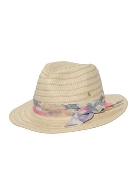 Fedora with Floral Band with Knot