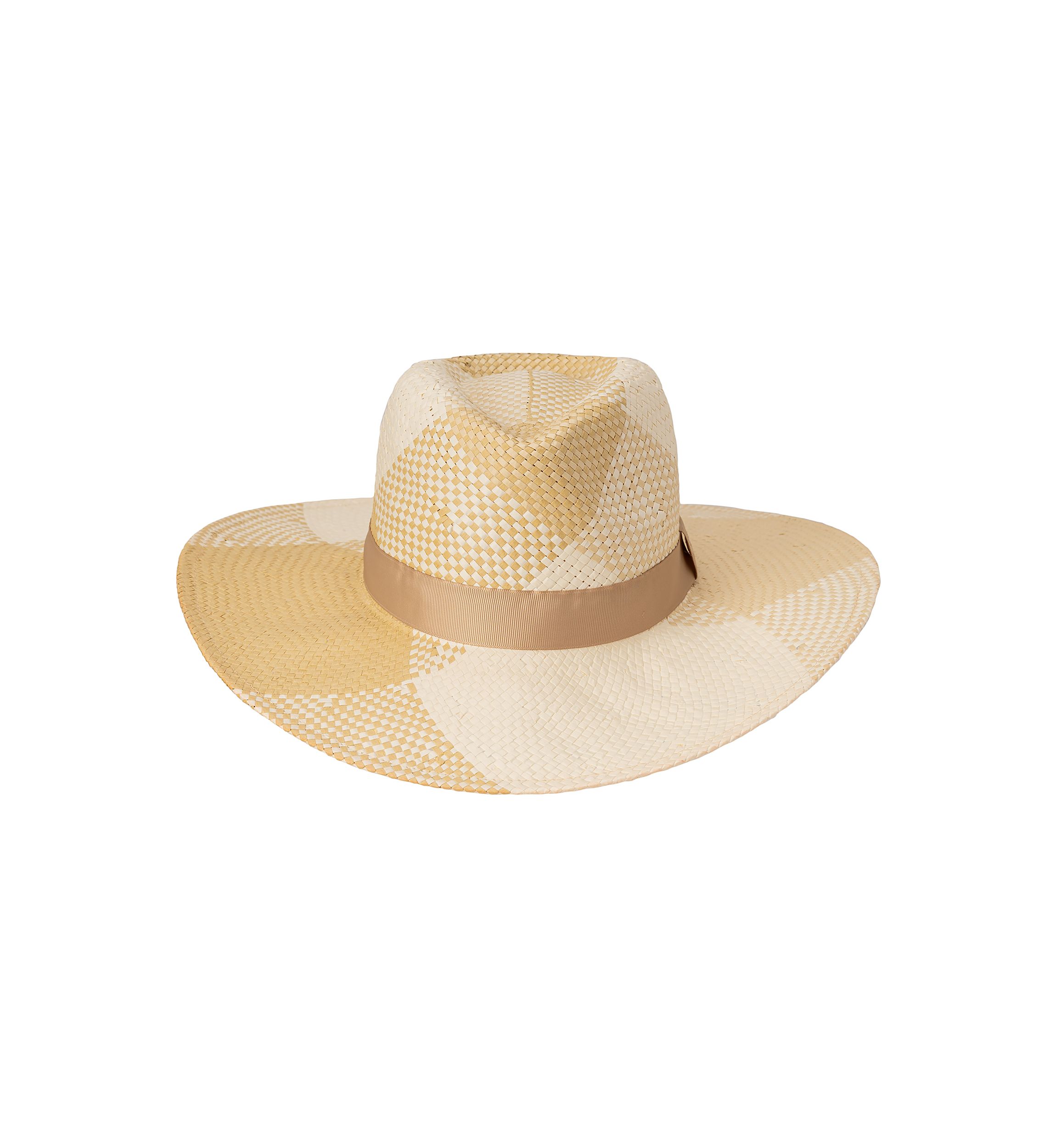 Plaid Weave Fedora Sunhat
