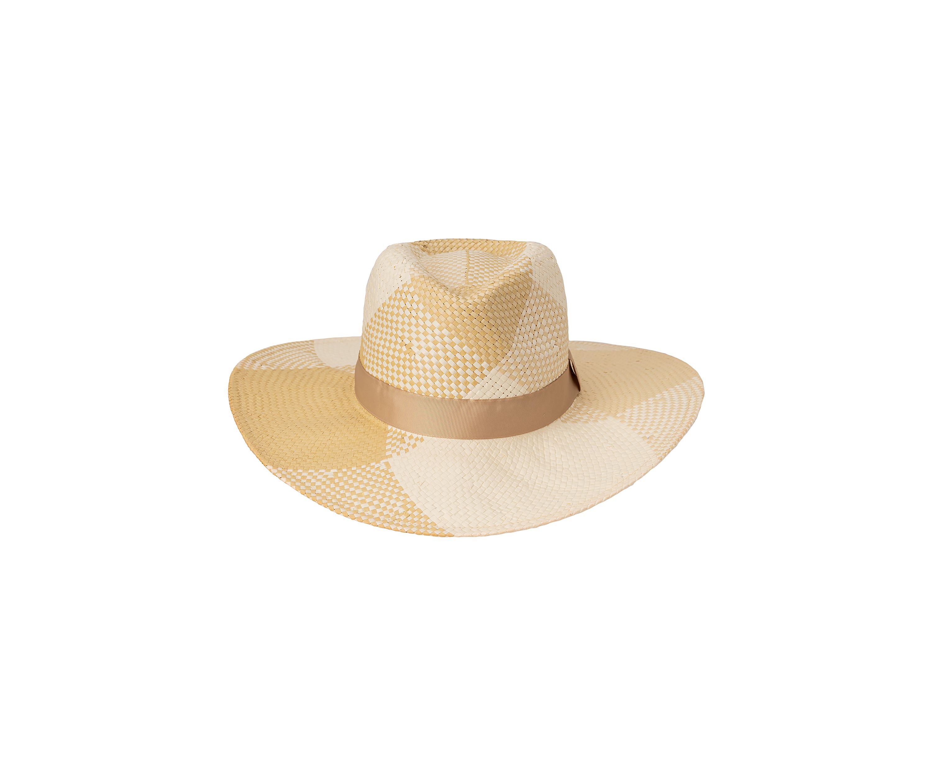 Plaid Weave Fedora Sunhat