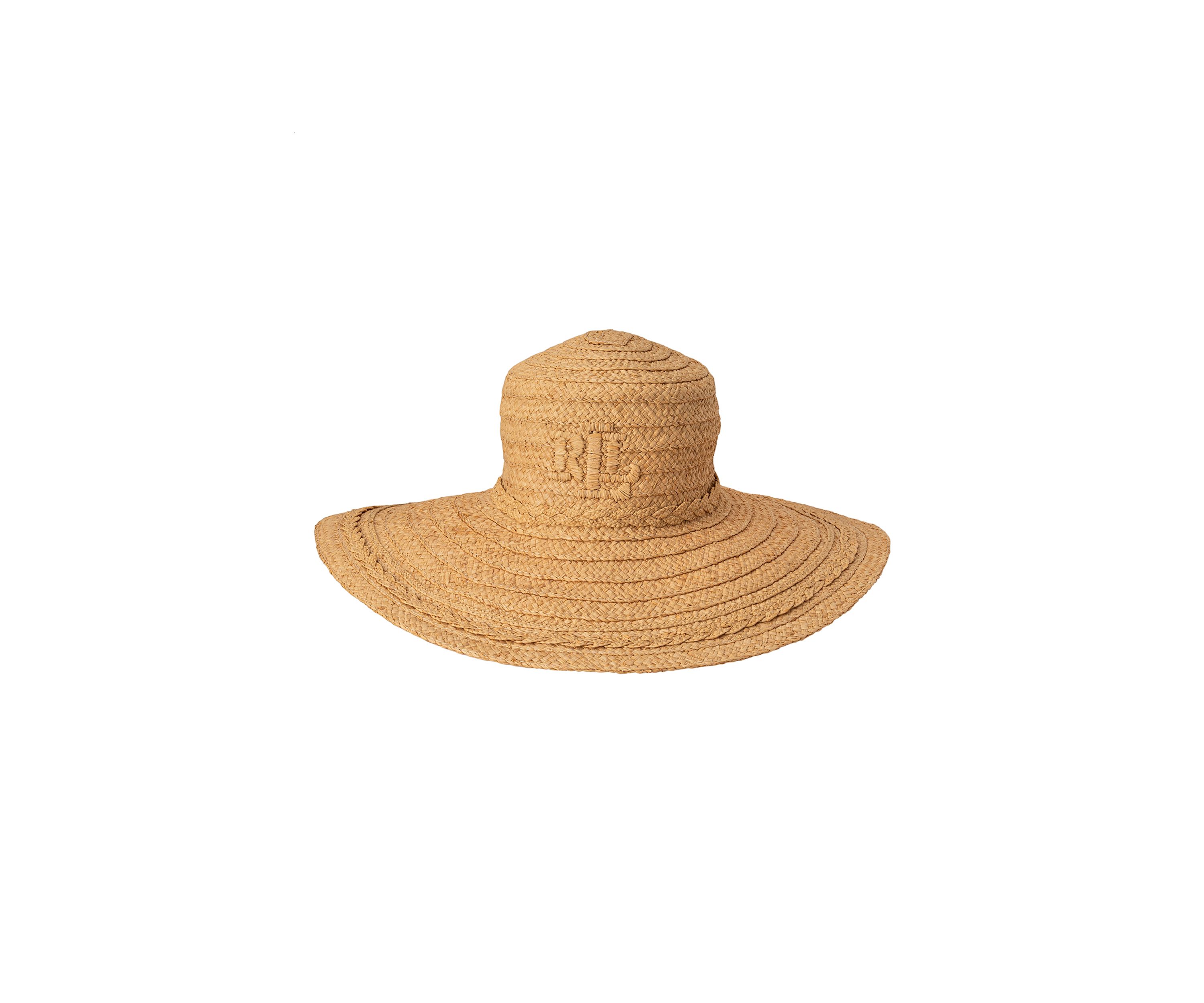 Raffia Sunhat with 3D Logo 