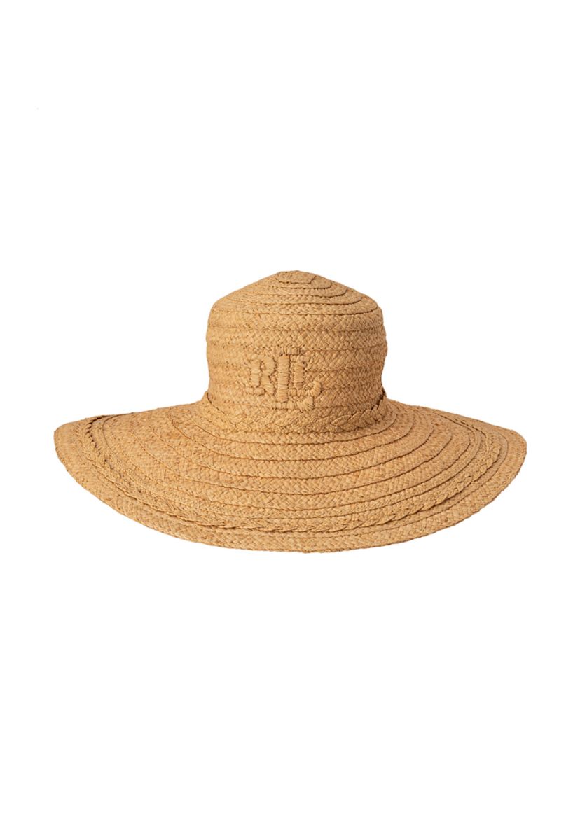 Raffia Sunhat with 3D Logo 