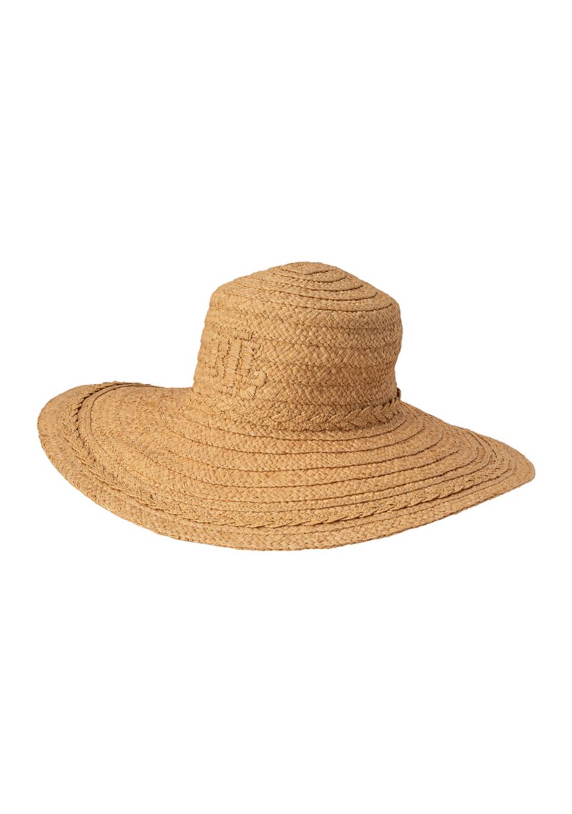 Raffia Sunhat with 3D Logo 