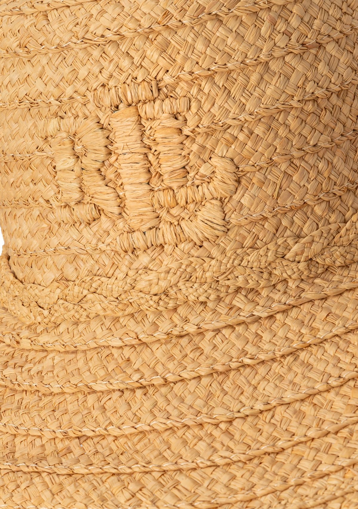 Raffia Sunhat with 3D Logo 