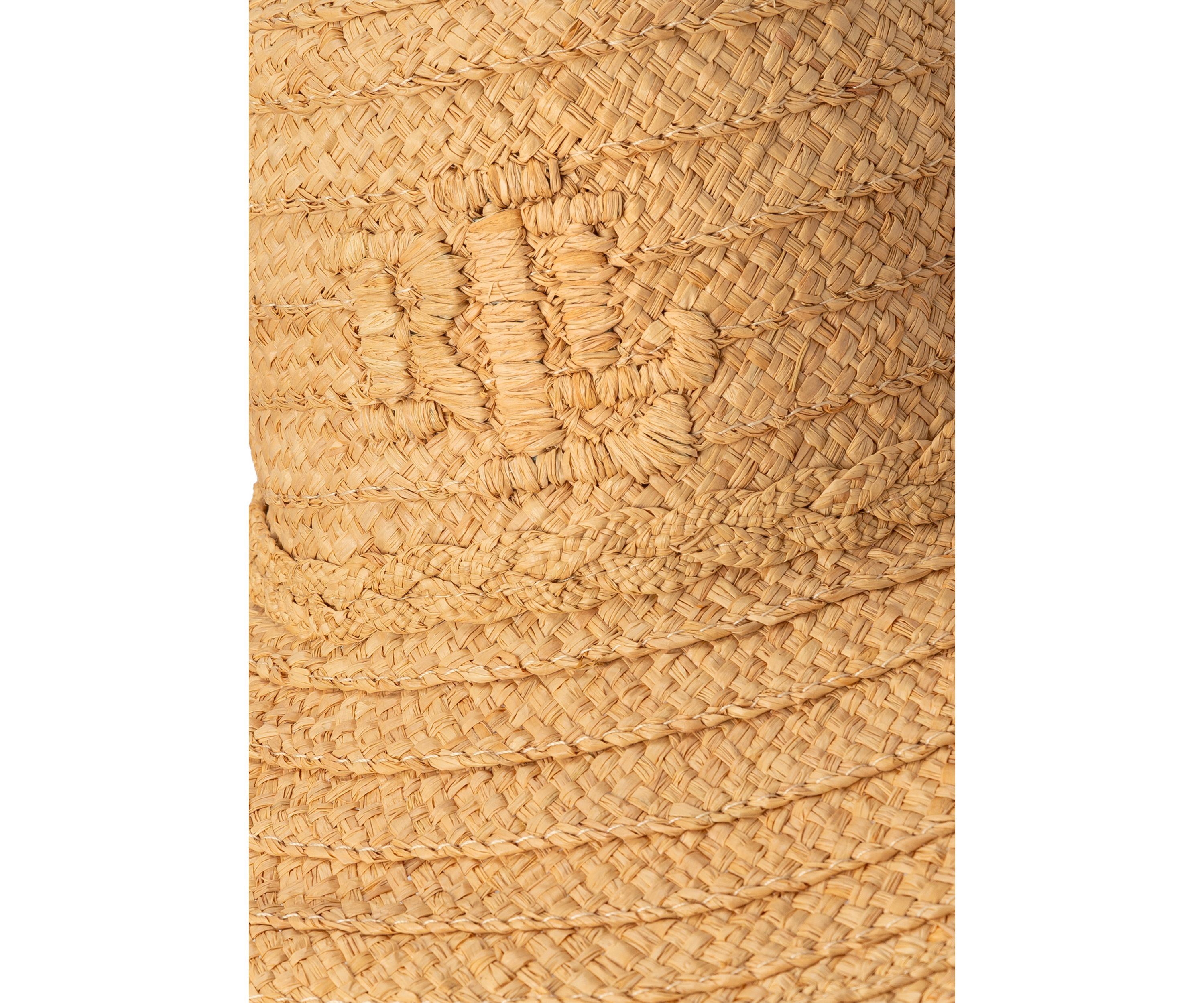 Raffia Sunhat with 3D Logo 