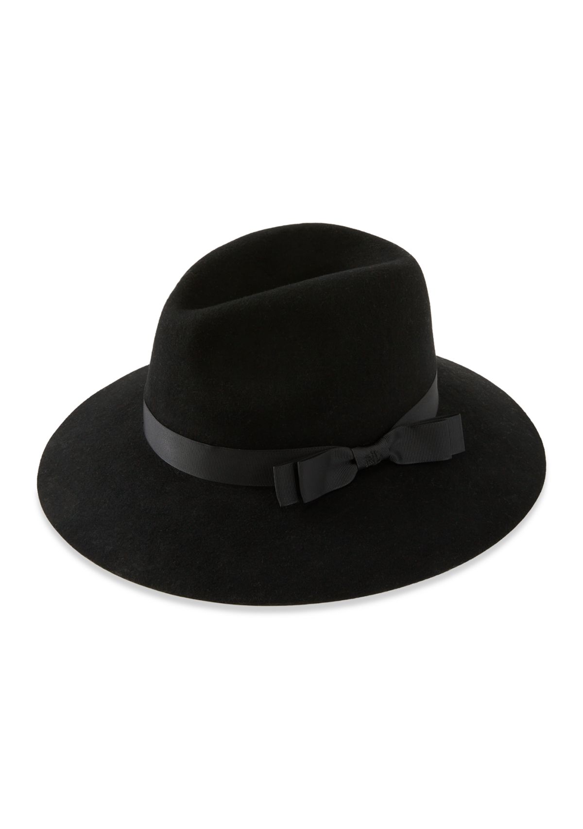 Felted Fedora with Double Ribbon 