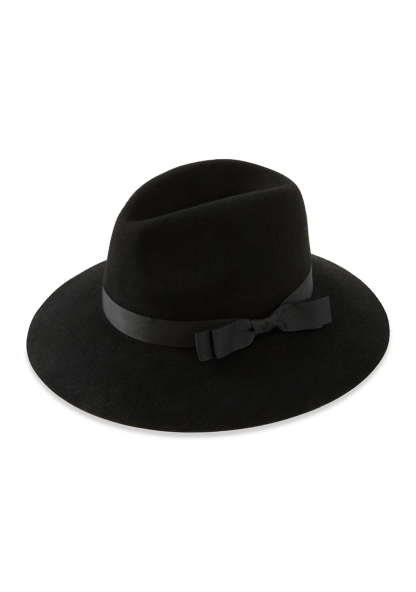 Felted Fedora with Double Ribbon 