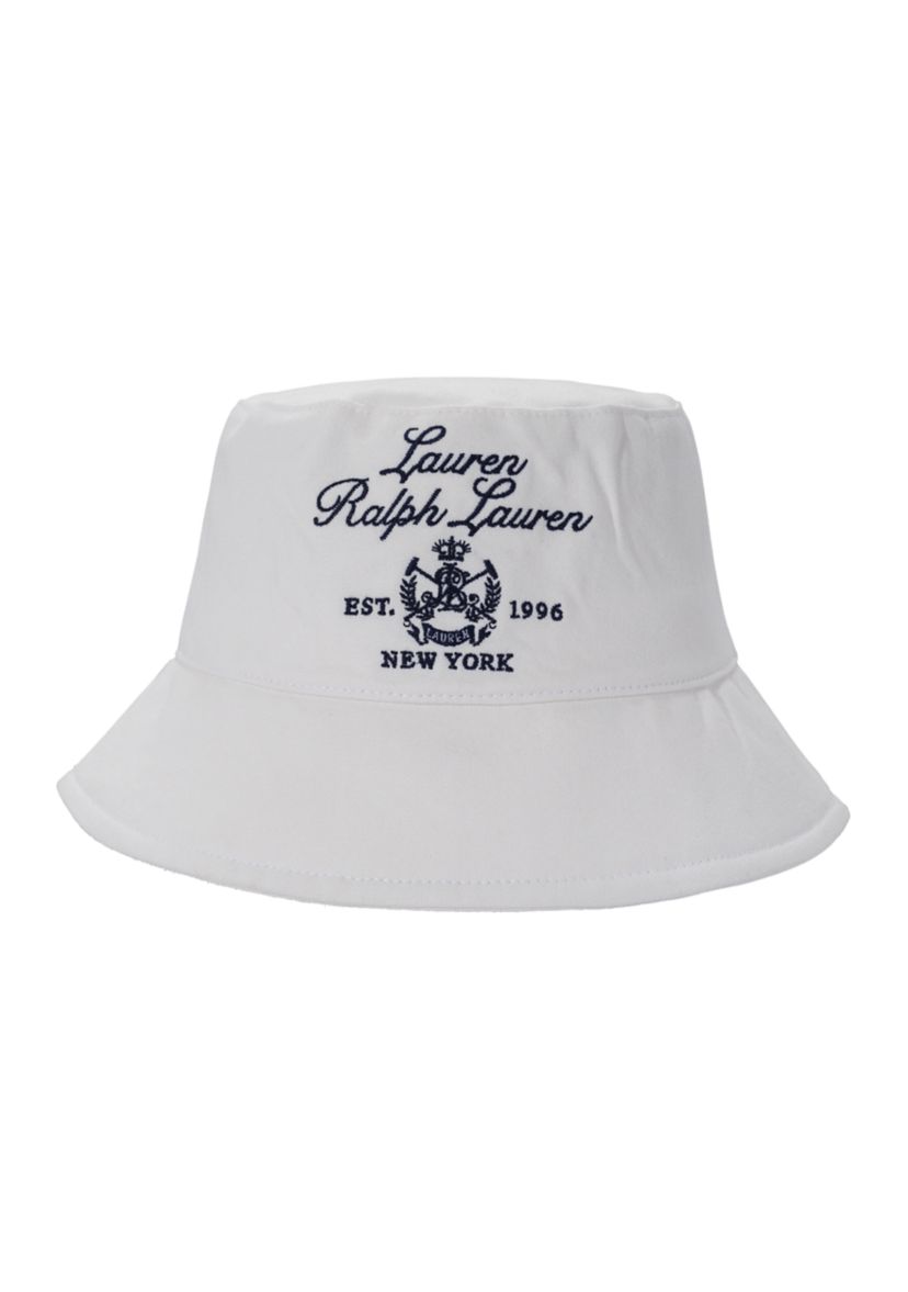 Cotton Bucket Hat with Embroidery