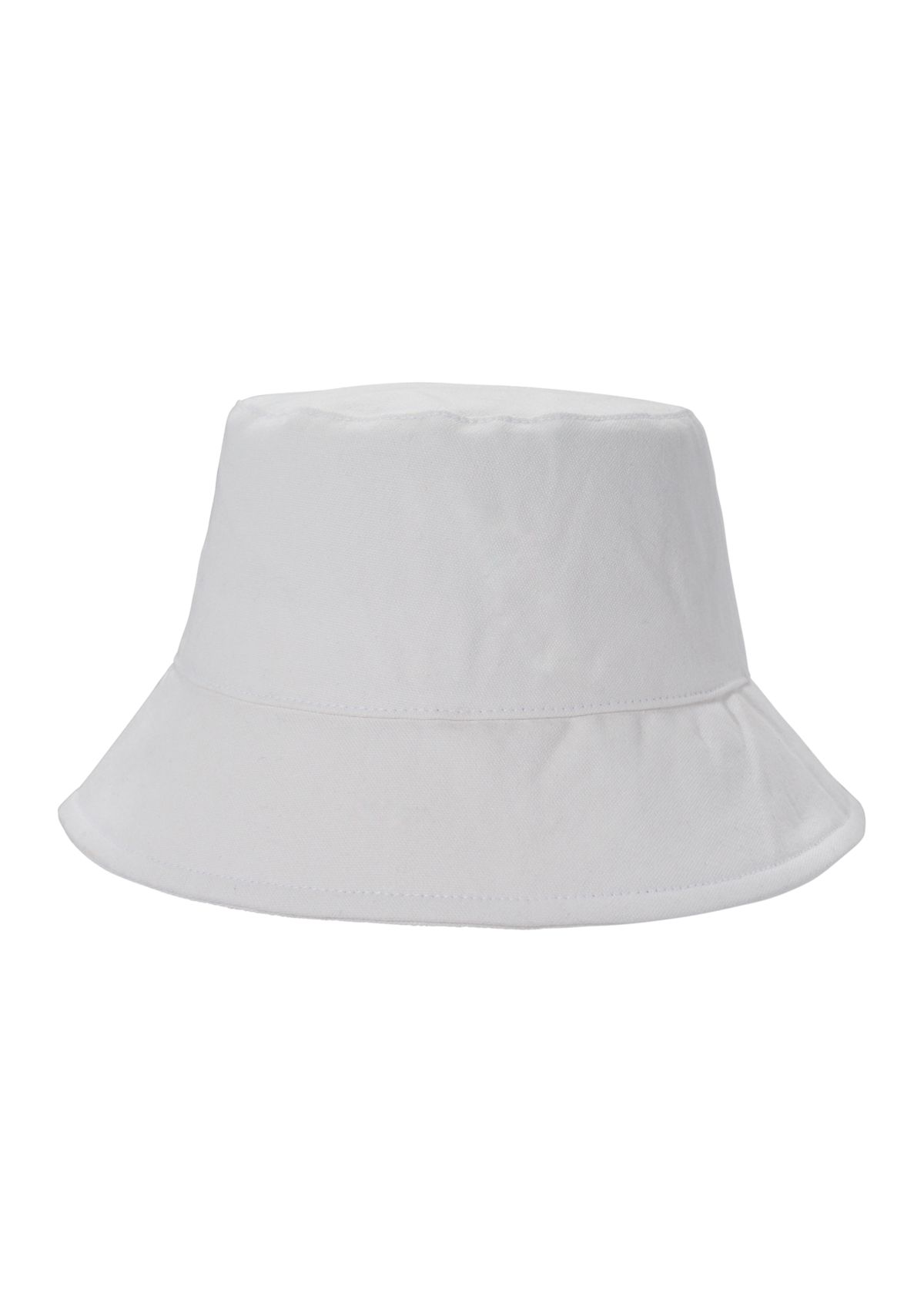 Cotton Bucket Hat with Embroidery