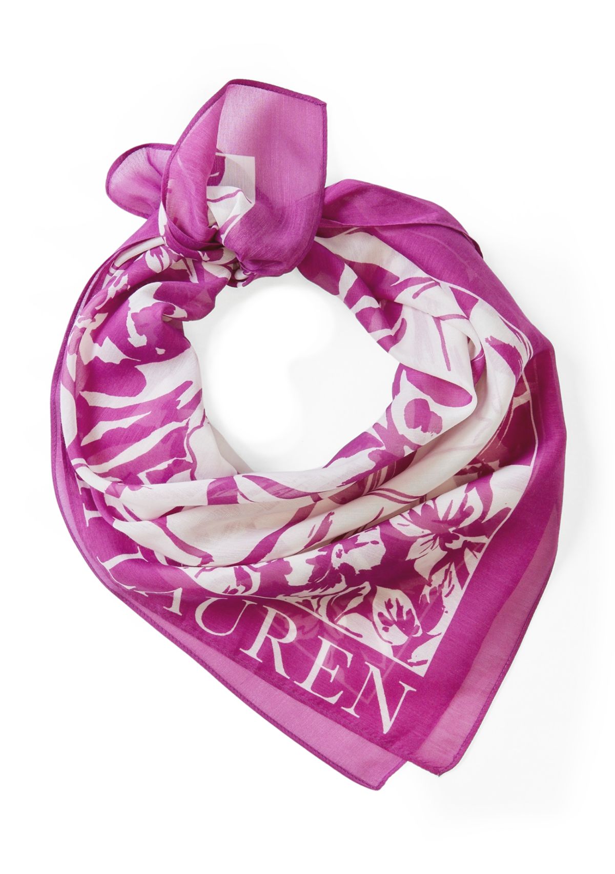 Tropical Leaf Square Scarf