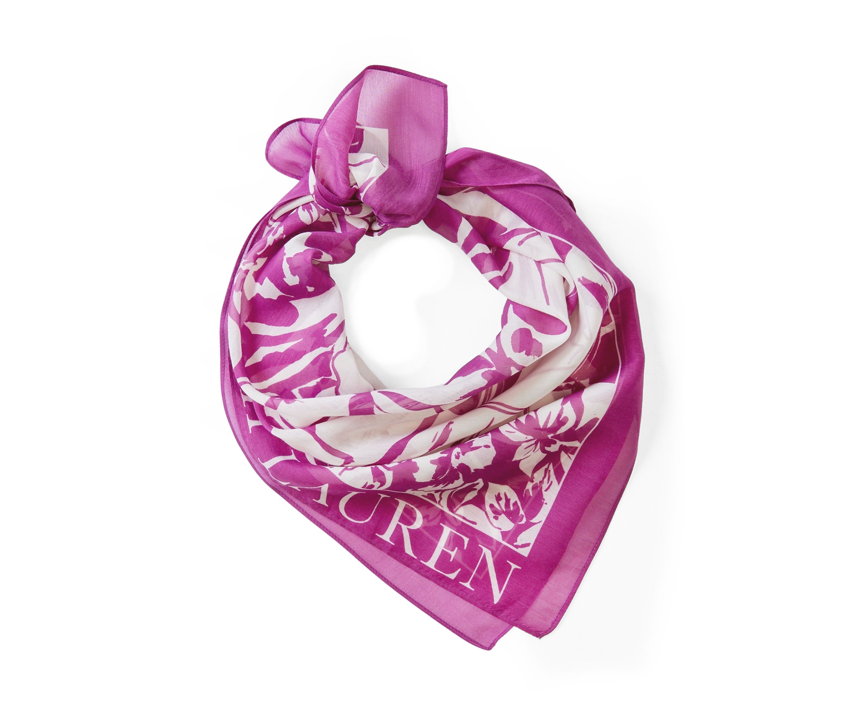 Tropical Leaf Square Scarf