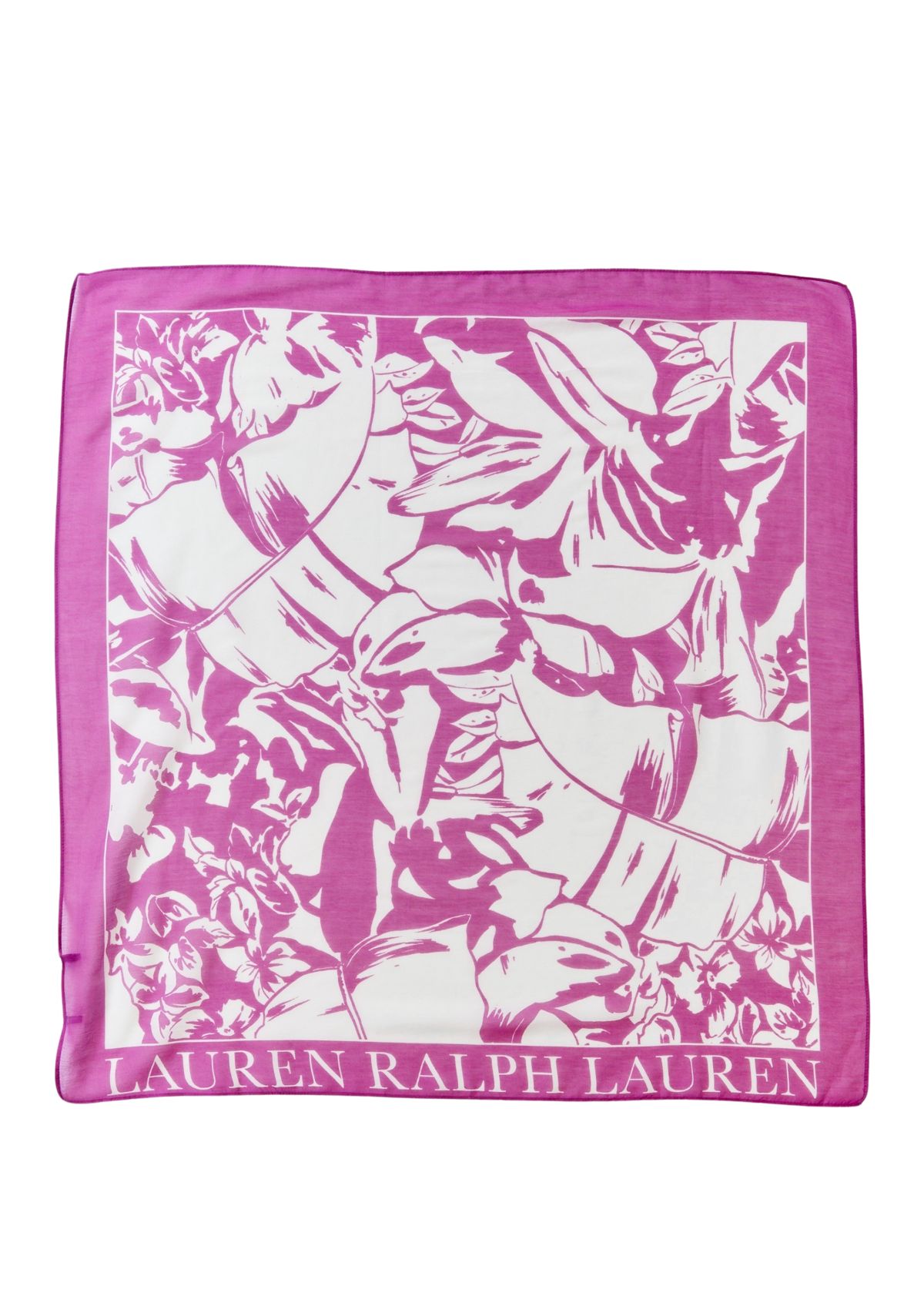 Tropical Leaf Square Scarf