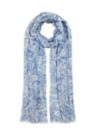 Summer Paisley Crinkled Oversized Oblong Scarf