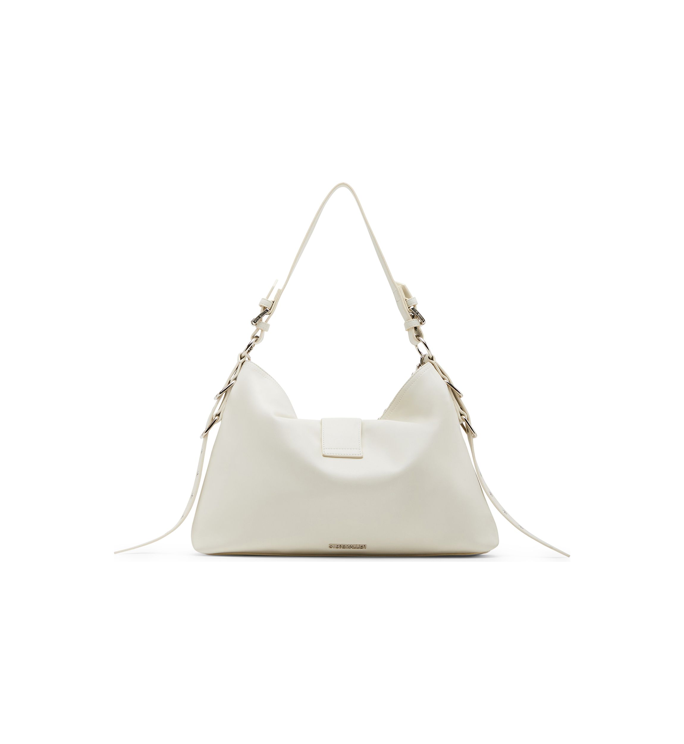 	  Shoulder Bag with Buckle and Chain 