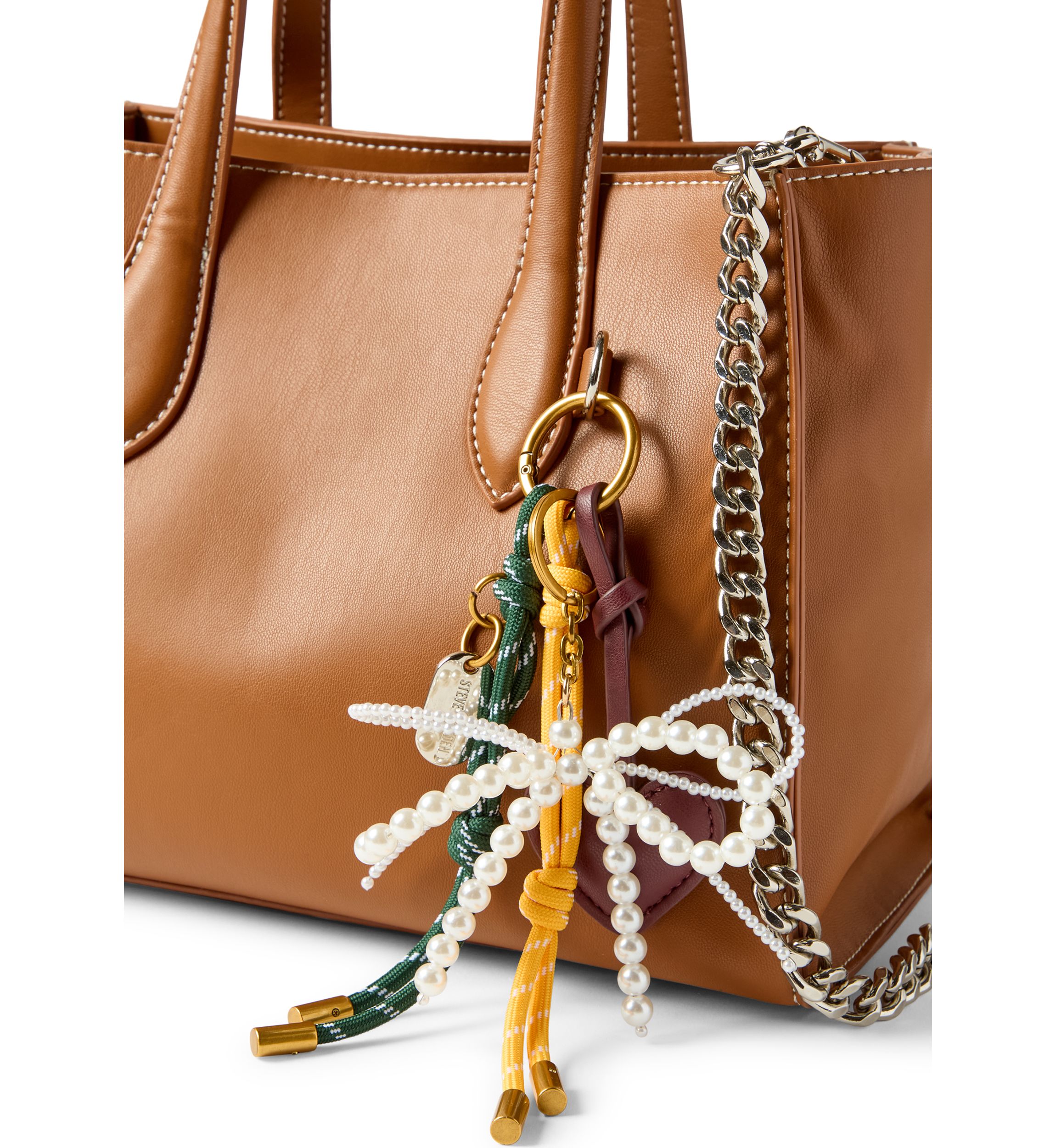 Boxed Top Handle Satchel with Charms