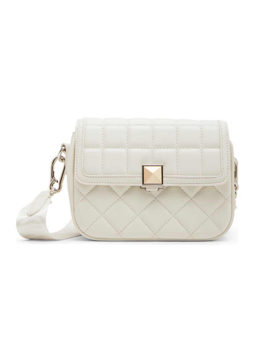 Carla Mixed Quilt Flap Crossbody Bag