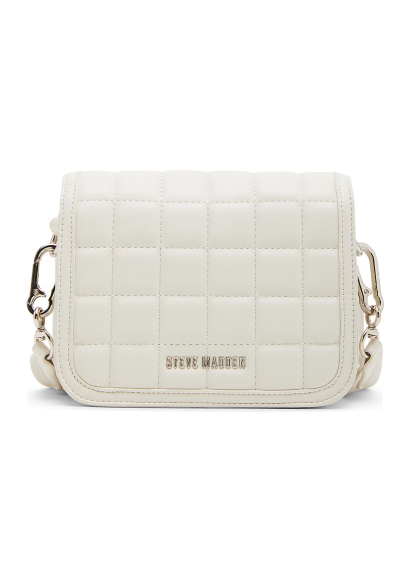 Carla Mixed Quilt Flap Crossbody Bag