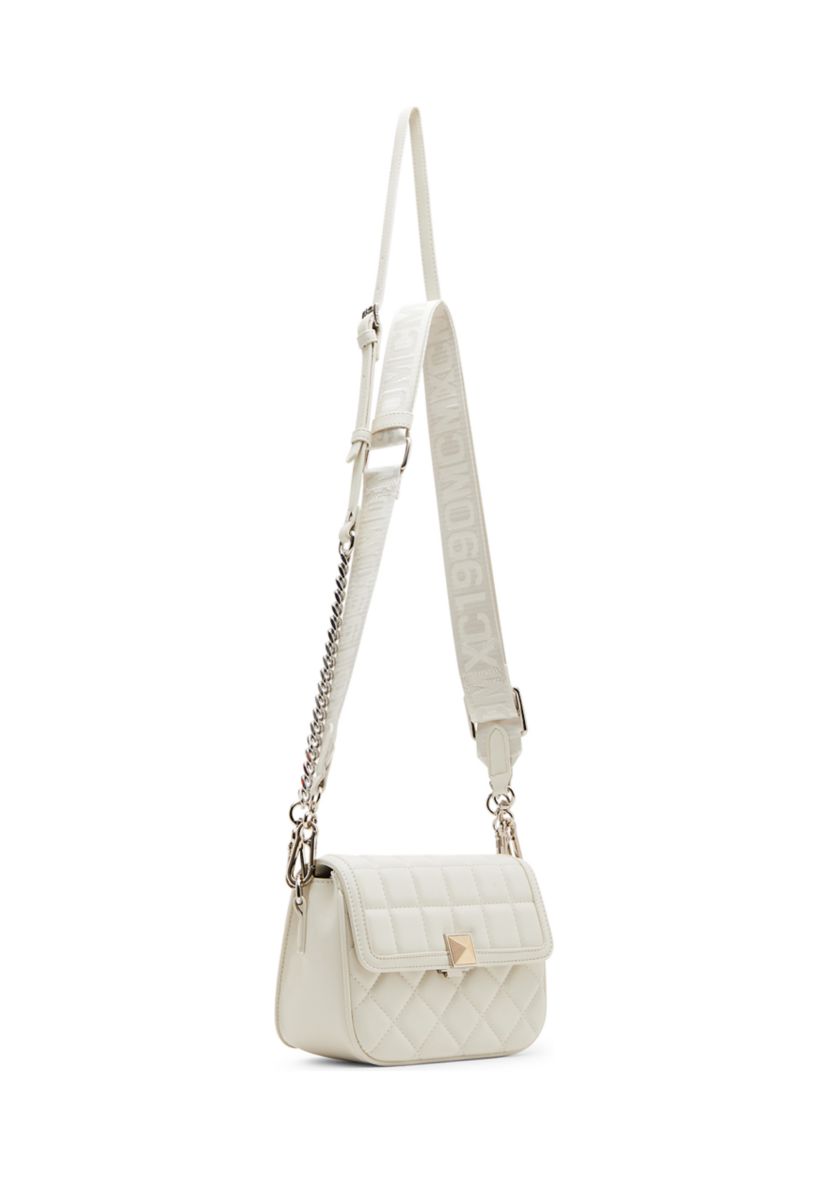 Carla Mixed Quilt Flap Crossbody Bag