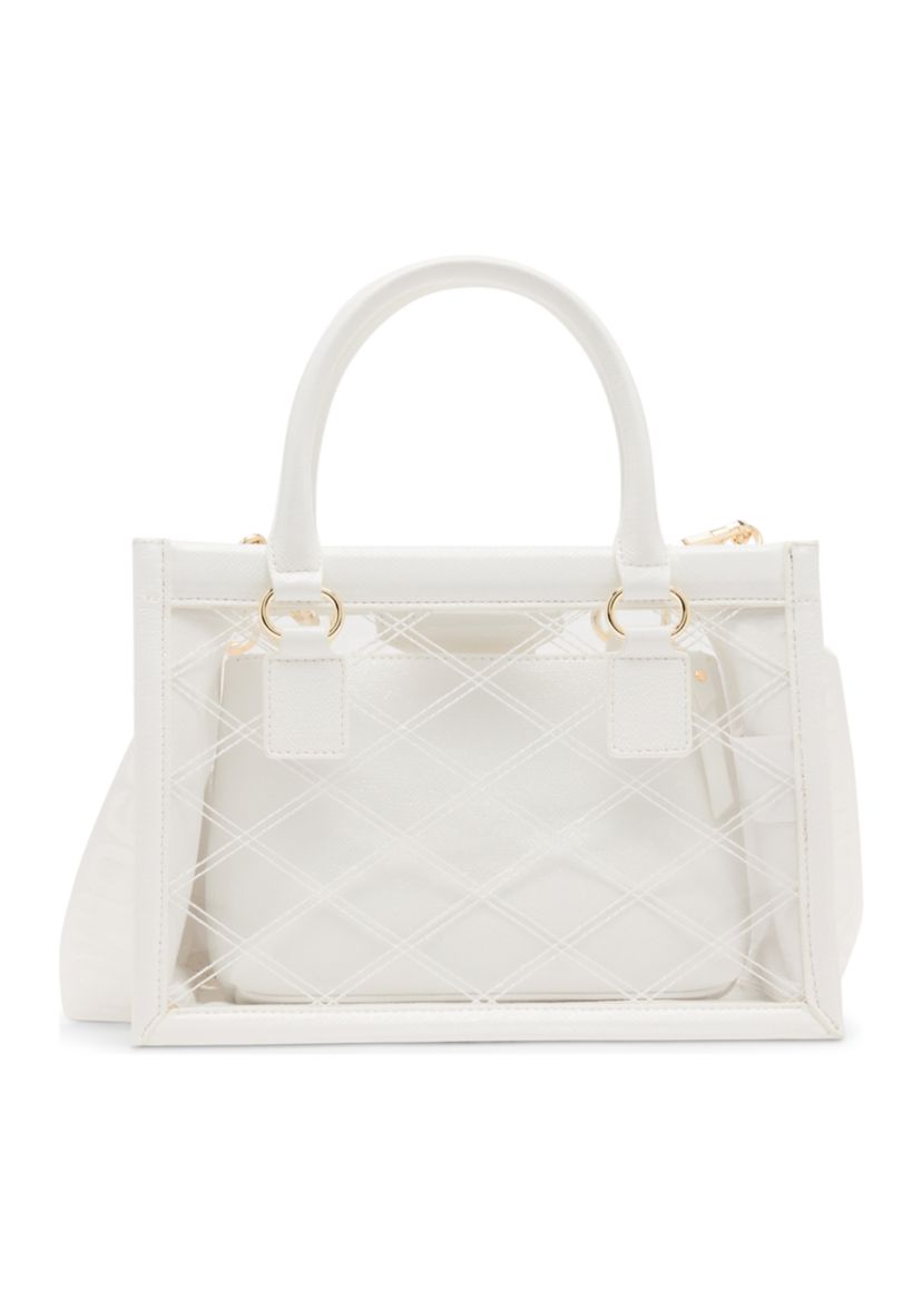 Steve Madden Clear Quilted Top Handle Crossbody | Belk display picture 1