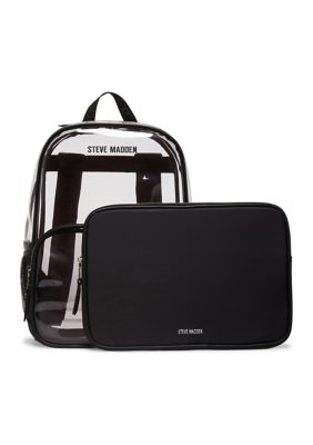 Clear Backpack with Tech Pouch