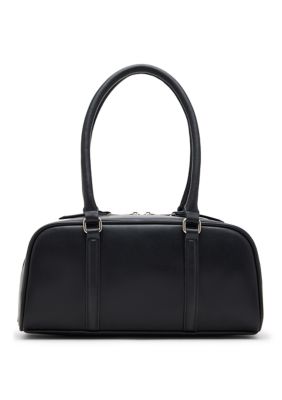 Steve Madden Faux Leather Satchel, Black
