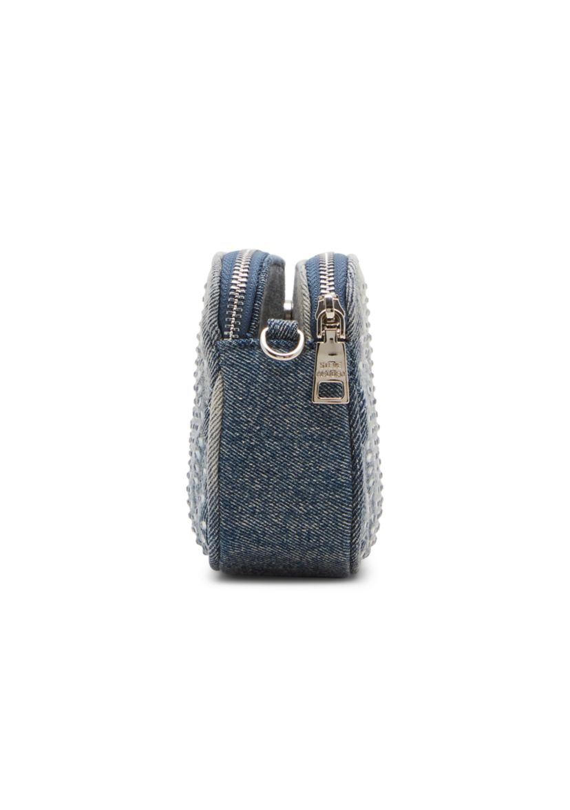 Daisy Denim Crossbody Bag with Rhinestones