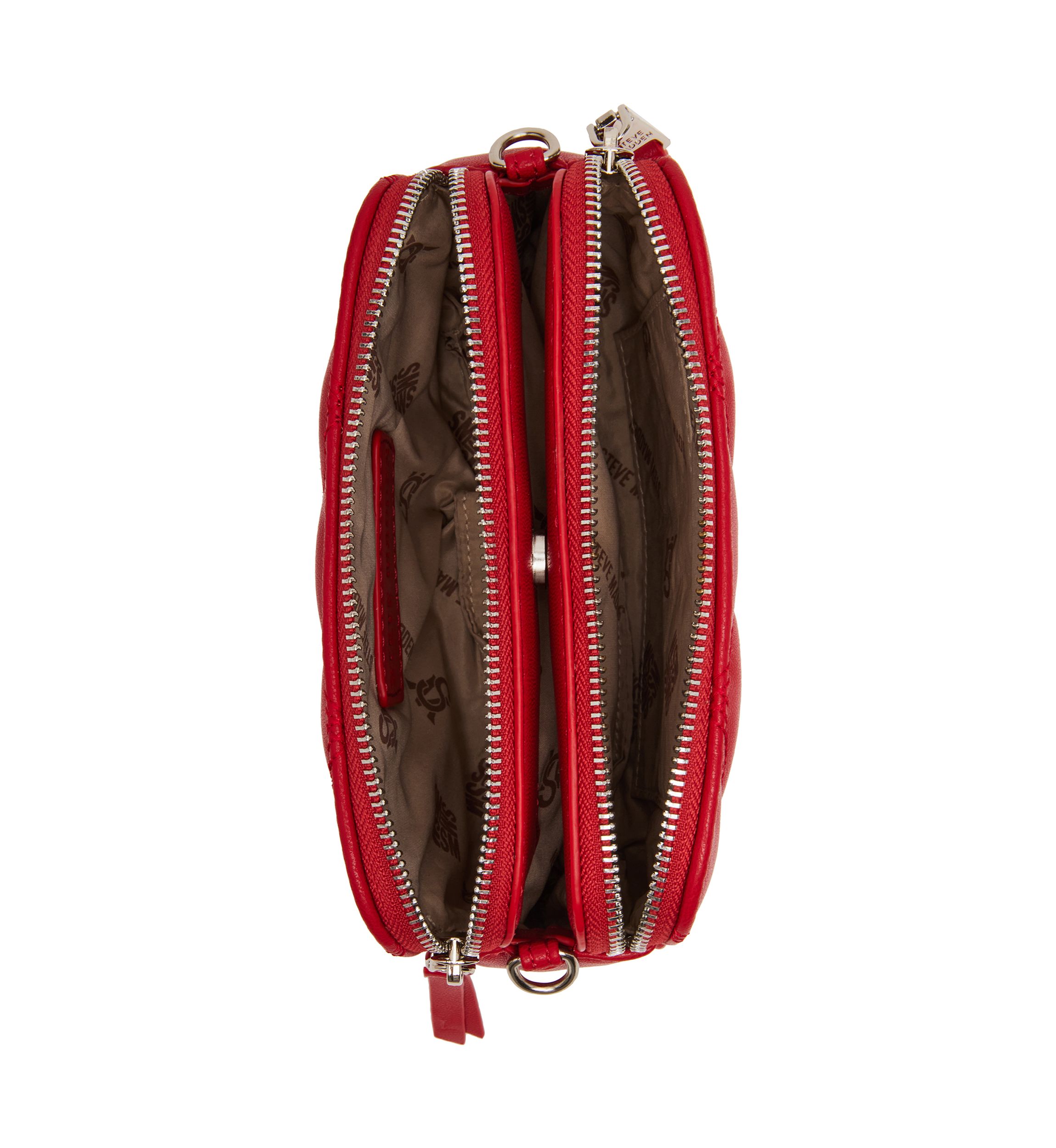 Quilted Double Zip Crossbody