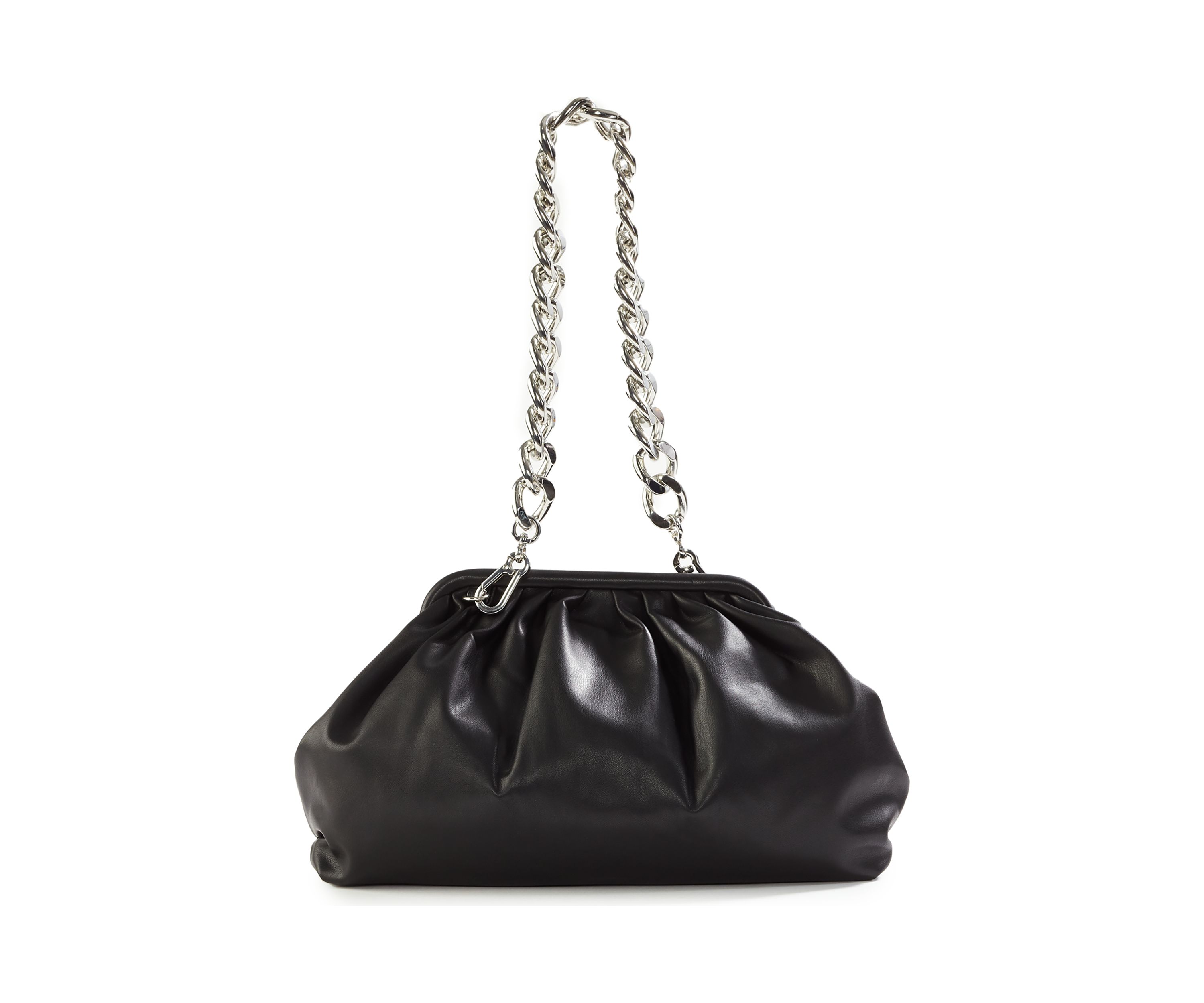 Chain Soft Pouch Clutch 