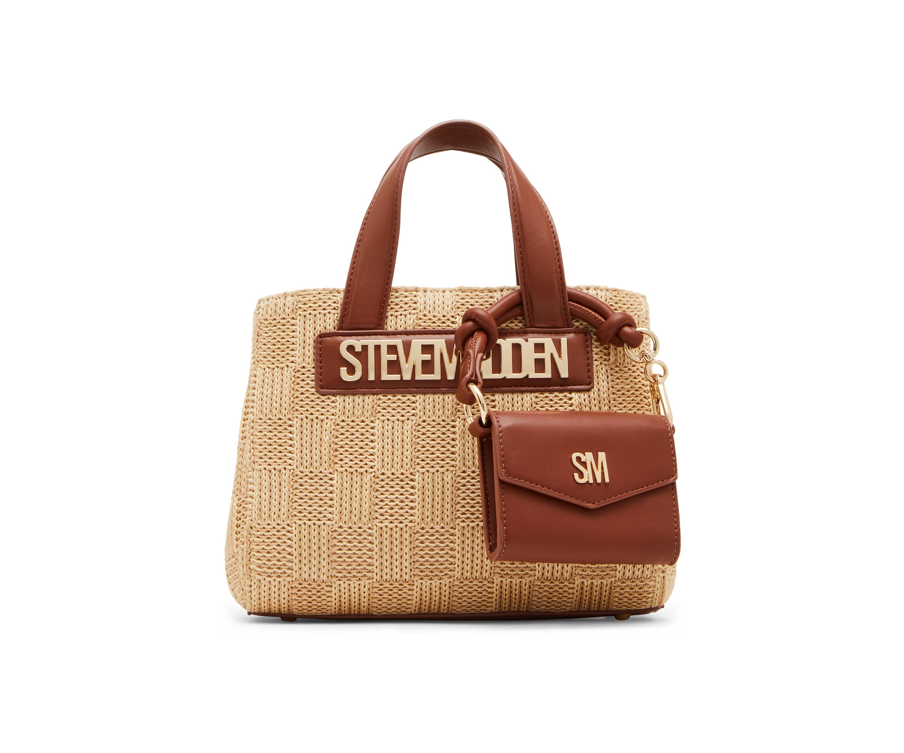 Flores Straw Tote and Pouch 