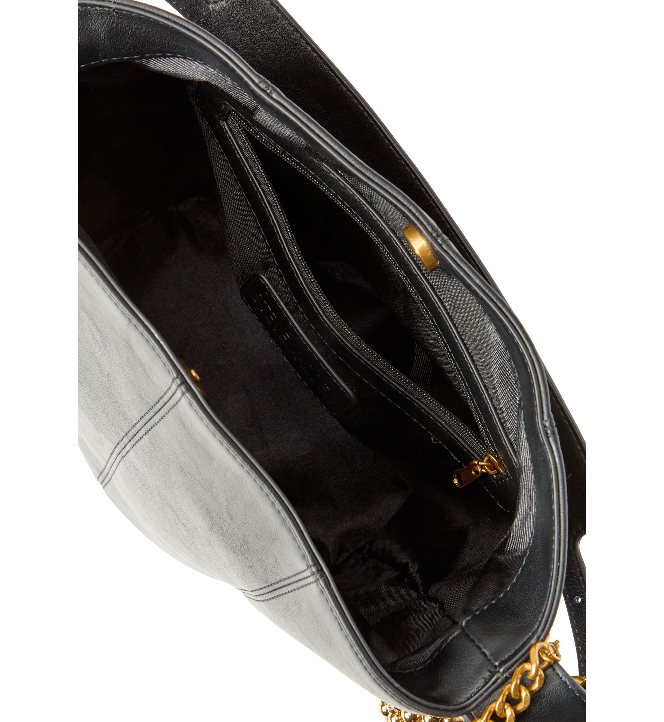 Buckle Strap Bucket Bag with Charm 