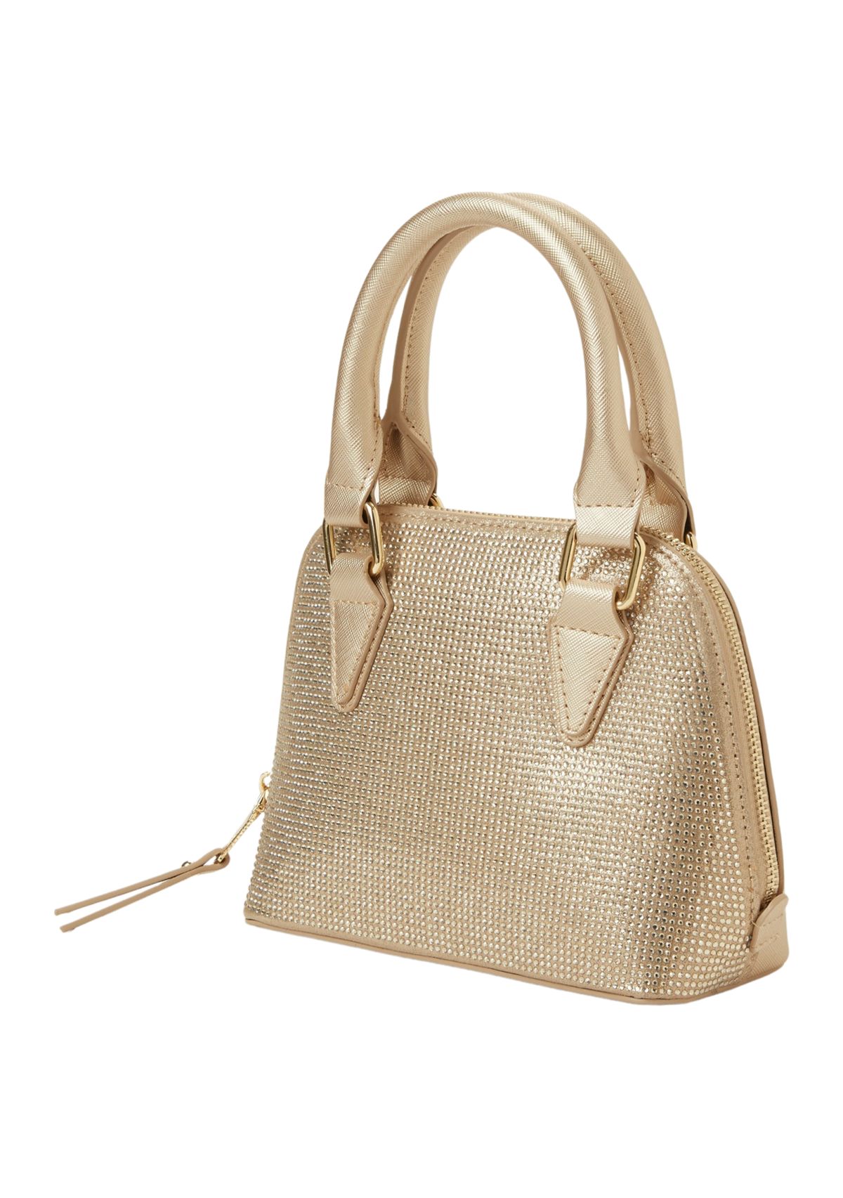 Small Top Handle Rhinestone Bag 