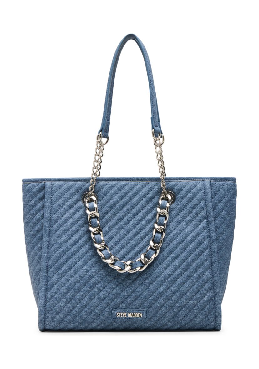 Quilted Chain Tote Bag