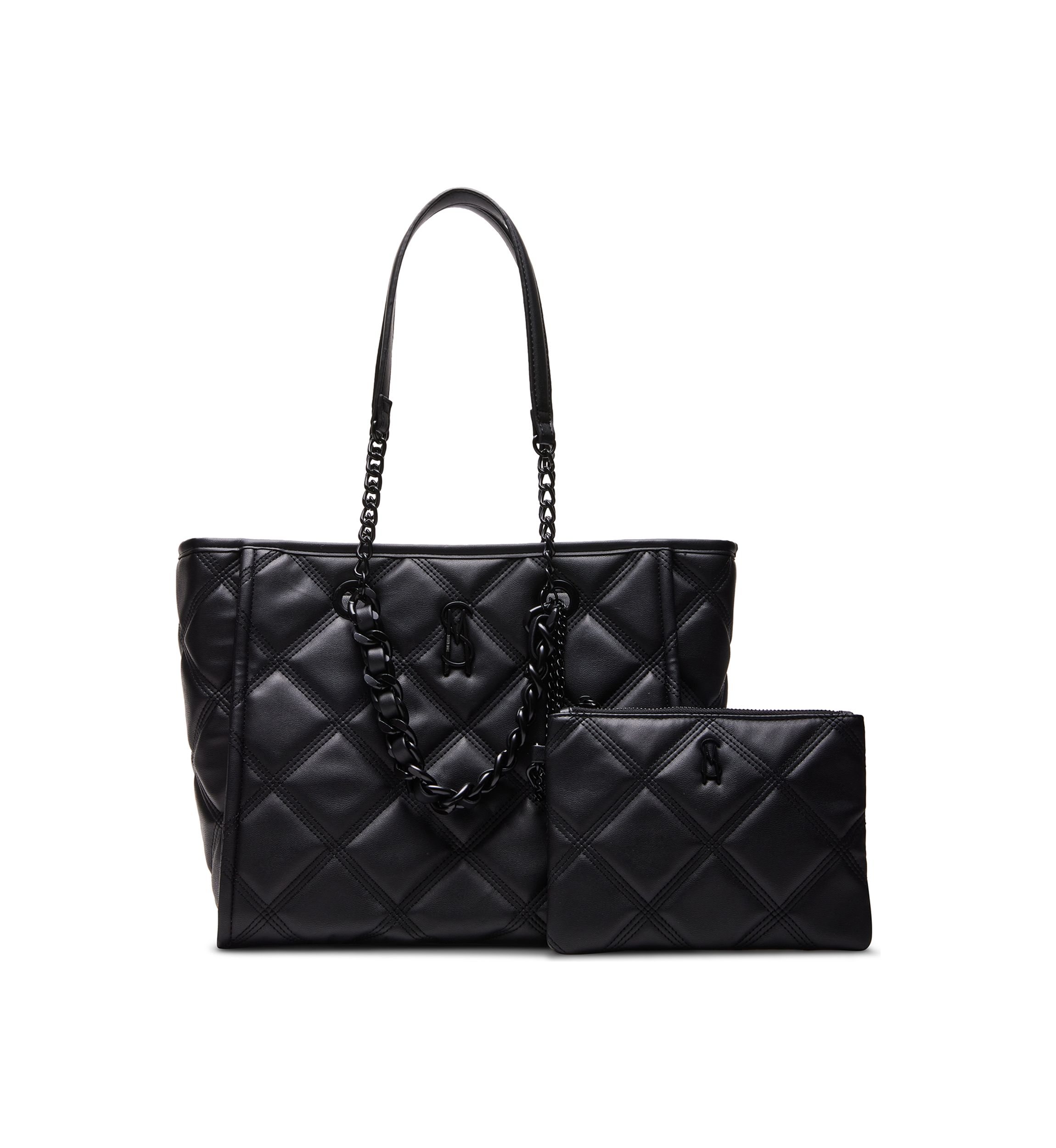 Quilted Tote with Removable Pouch
