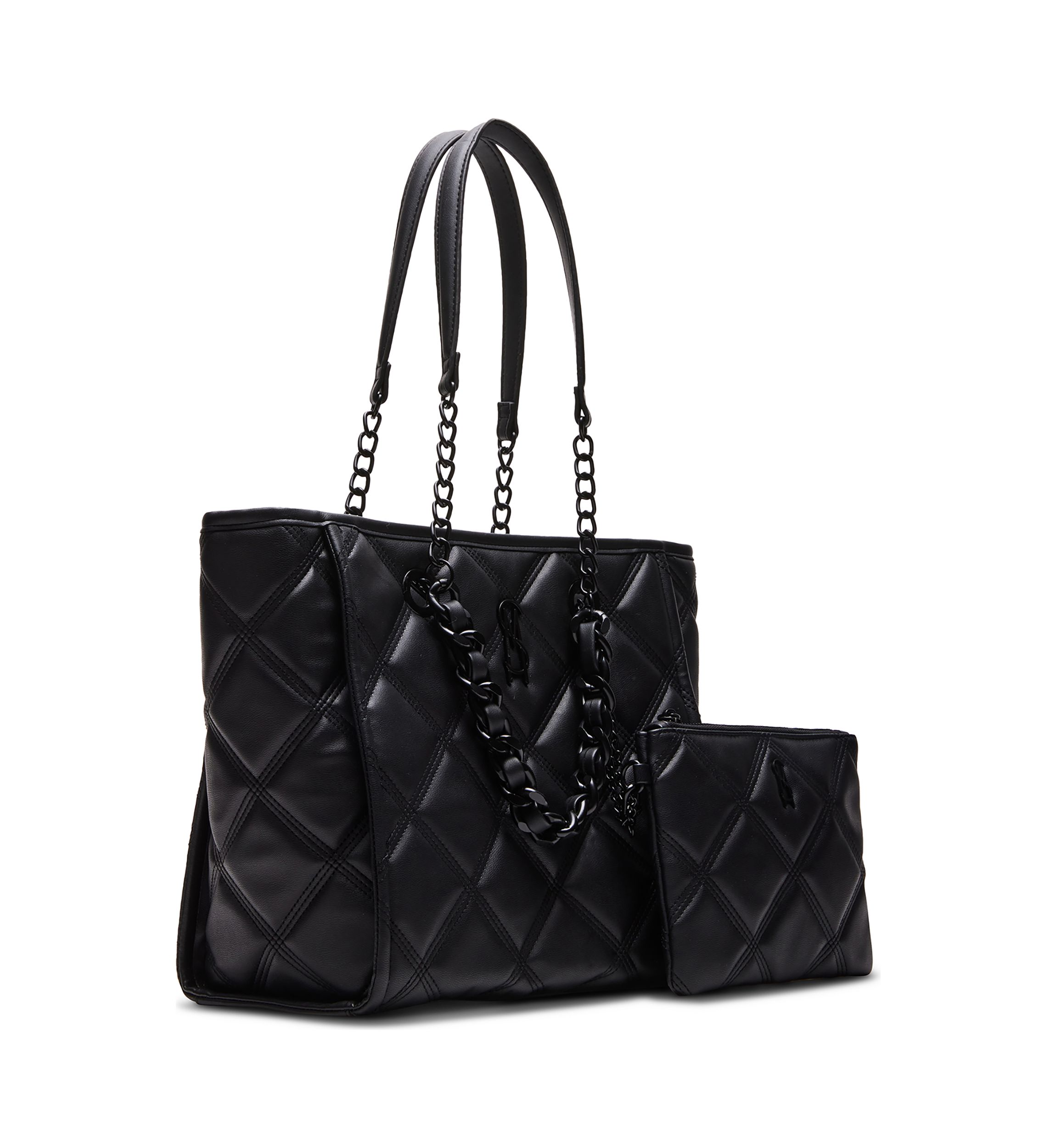 Quilted Tote with Removable Pouch