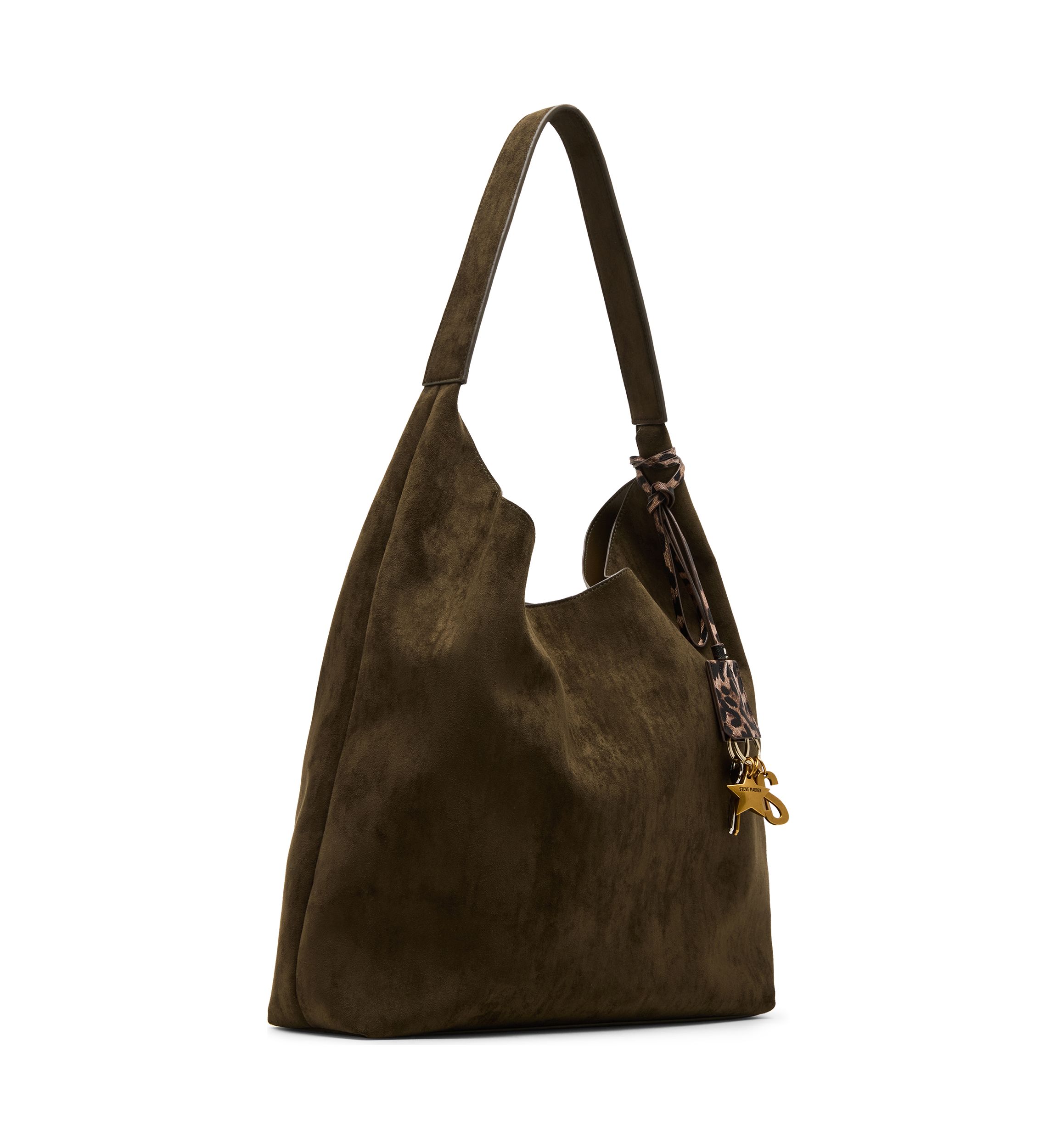Blenore Sueded Hobo Bag with Charms