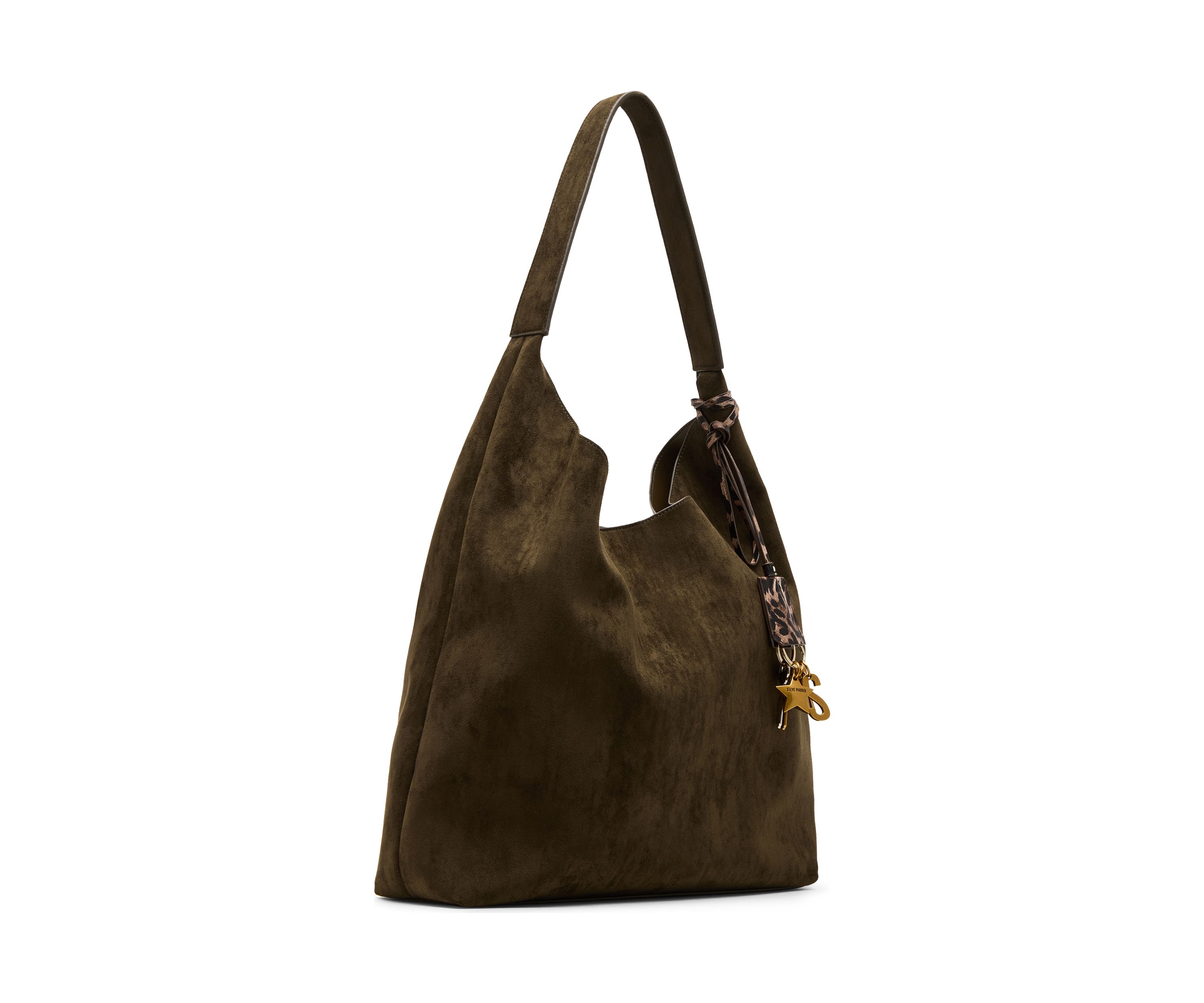 Blenore Sueded Hobo Bag with Charms