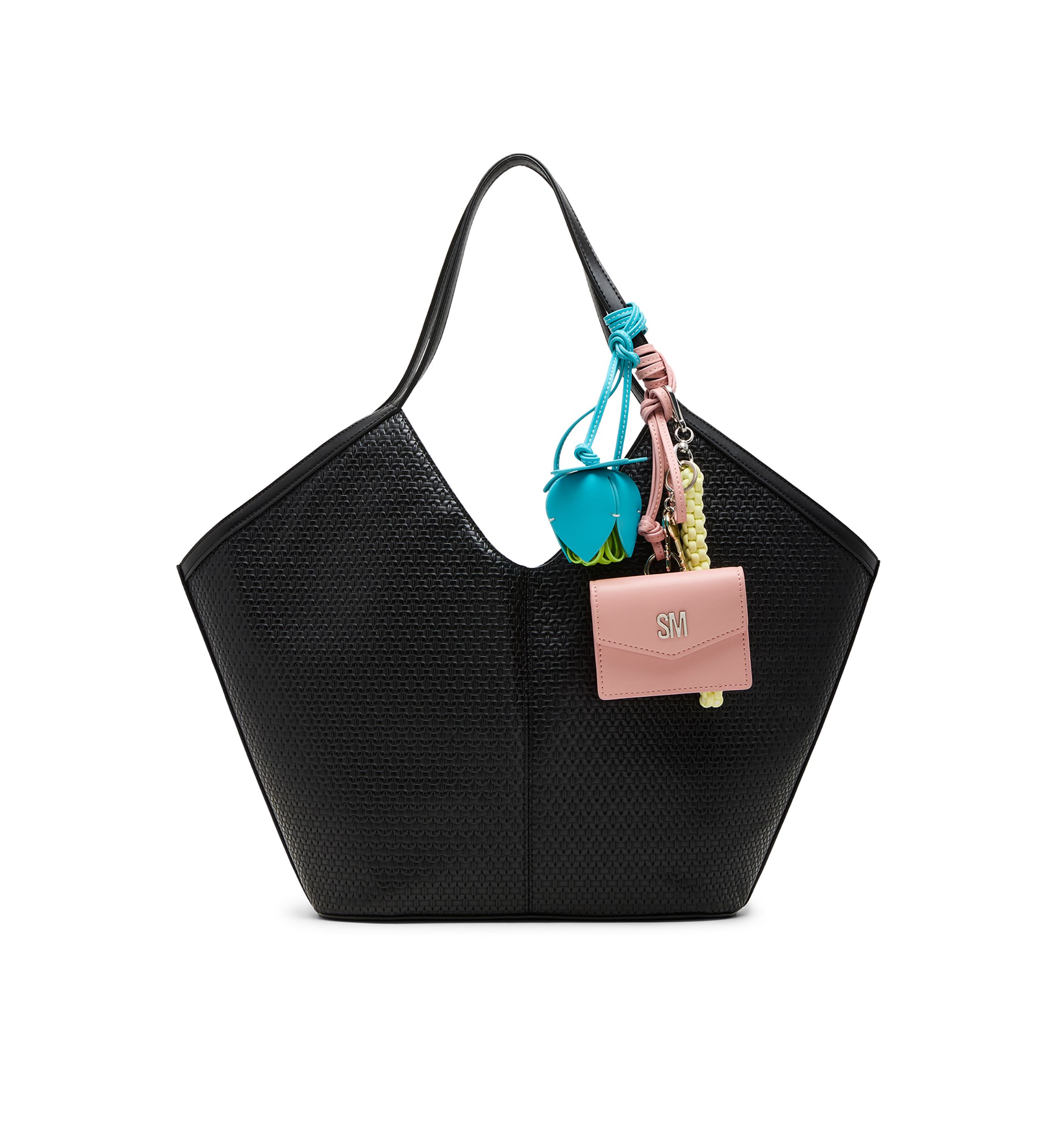 Woven Tote with Charms