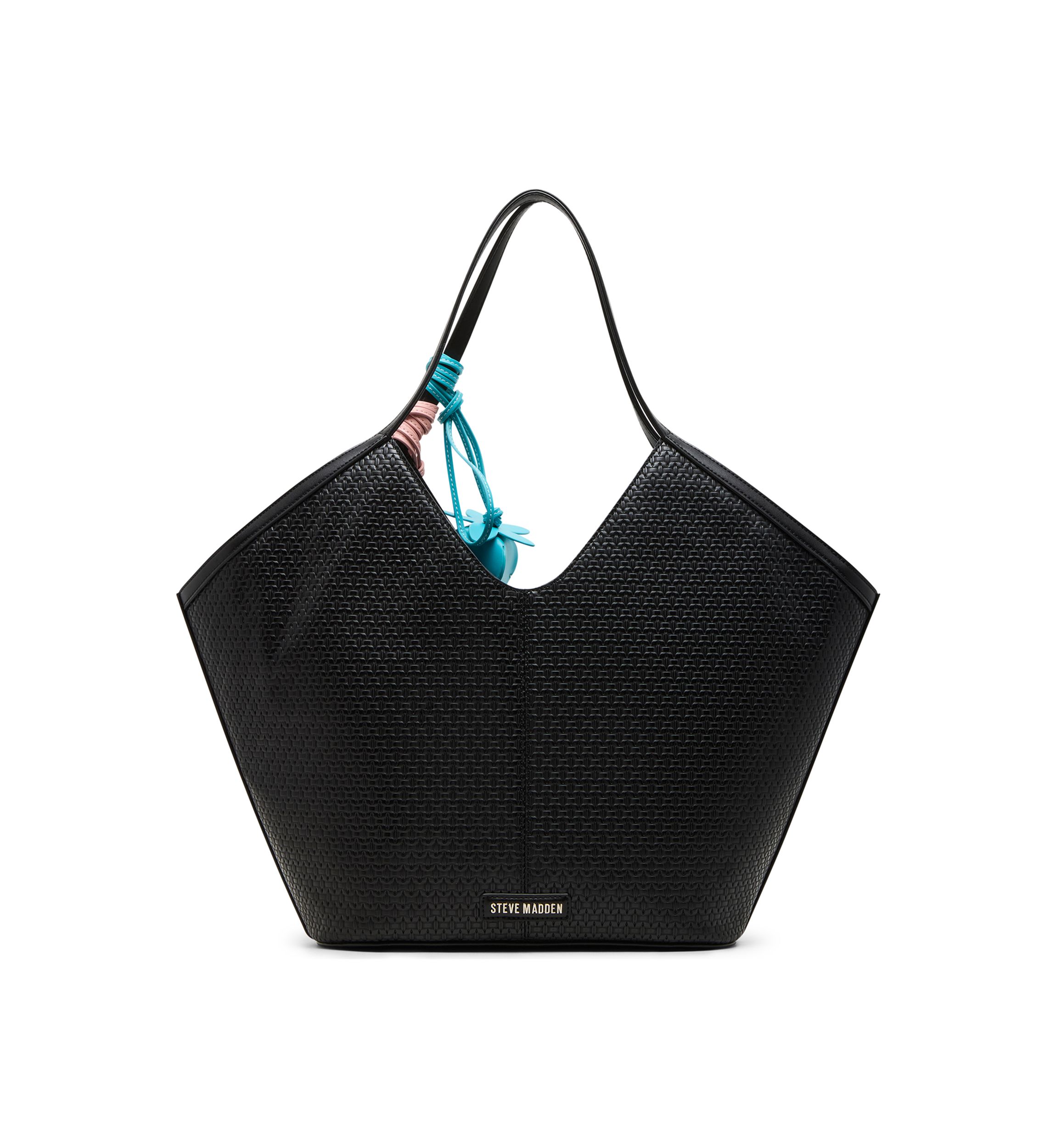 Woven Tote with Charms